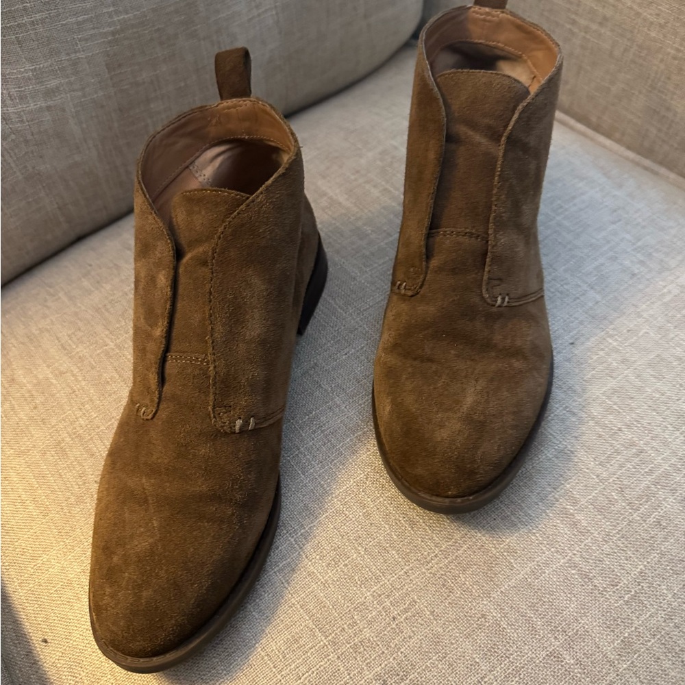 Brown Suede women’s ankle boot